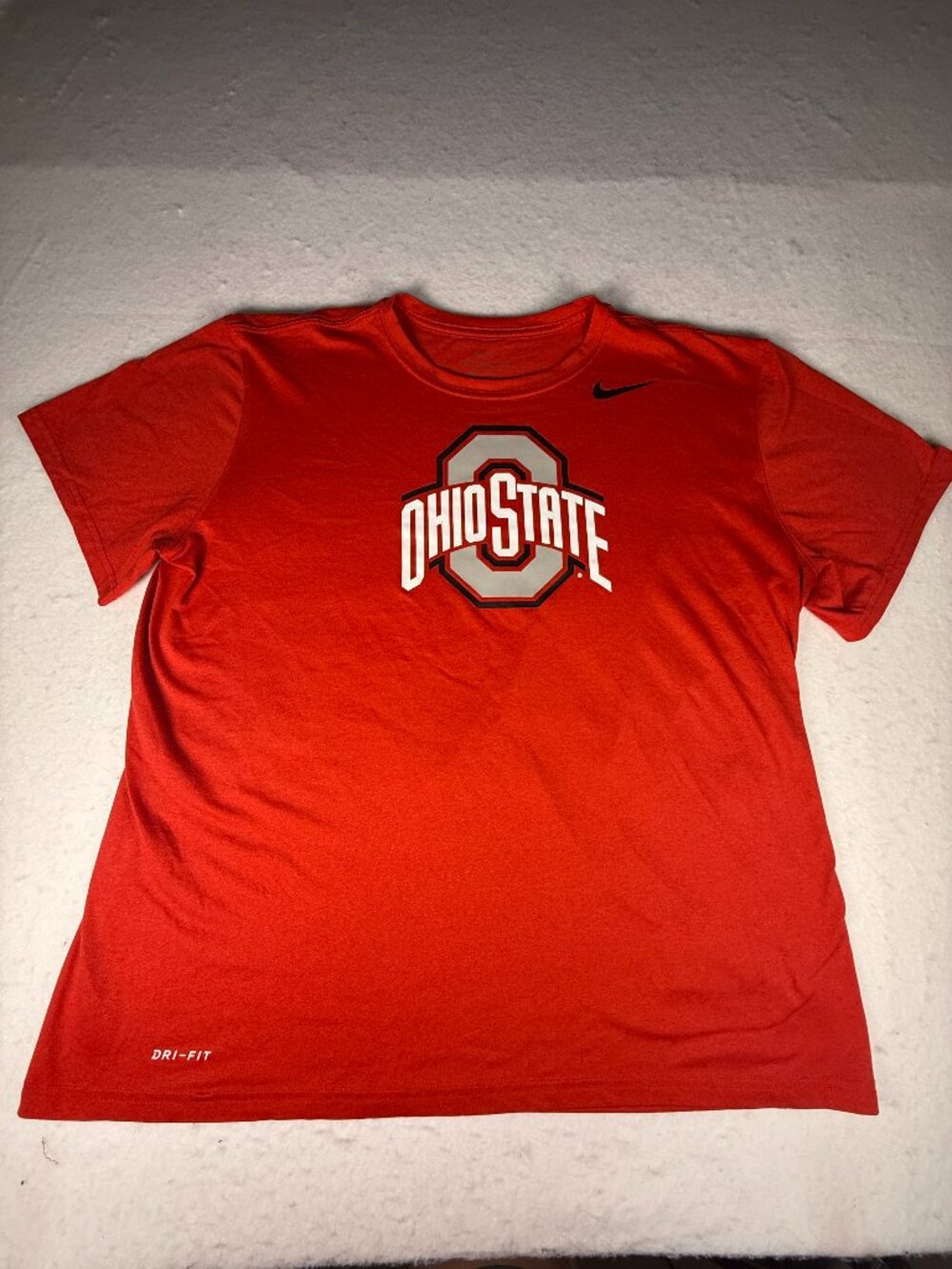 The Nike Tee Athletic Cut Ohio State Buckeyes Red T-Shirt Men's XL